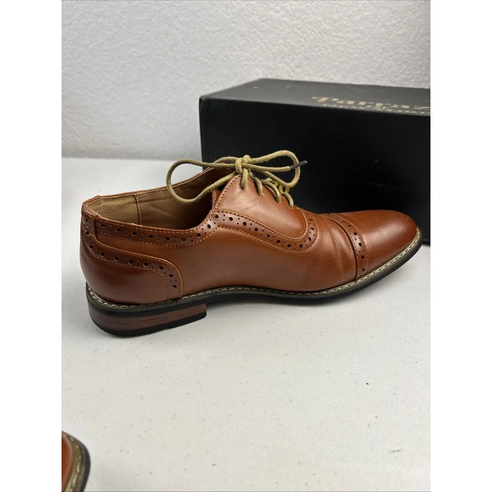 Parrazo of New York Men's Oxford Shoes‎ Brown Size 8 Lace Up
